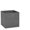 YUTAASU Gray Non-woven Fabric Collapsible Storage Box Set of 10, 11x11x11 Inch Cube Organizer with Metal Handles for Home Closet Bedroom, Space Saving Foldable Design, Durable Fabric view 1