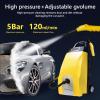 LURECAQING Commercial Steam Cleaner, 3000W Heavy Duty, 3.5L Tank, 230F High Temp Steam for Restaurant Kitchen & Car, Lightweight Steamer, with 6 Brush Heads,20 - sec Heat - Up Blue view 2