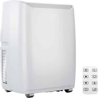 MilleLoom 12000 BTU Portable Air Conditioners, 3-In-1 AC Unit with Cooling, Dehumidifier & Fan, Multi-Speed, Sleep Mode, Auto Swing, Remote, Washable Filter Cools Rooms up to 550 Sq.Ft White