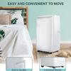 MilleLoom 12000 BTU Portable Air Conditioners, 3-In-1 AC Unit with Cooling, Dehumidifier & Fan, Multi-Speed, Sleep Mode, Auto Swing, Remote, Washable Filter Cools Rooms up to 550 Sq.Ft White view 3