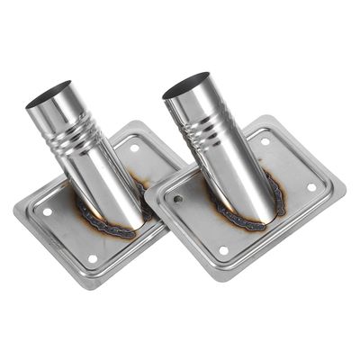 VICASKY 2pcs Stainless Steel Mop Handle Adapter Tips for 25mm Diameter