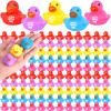 Deekin 5 Pcs Jesus Loves You Rubber Ducks Bulk Multicolor Easter Rubber Ducks for Pool Religious Party Favors Birthday Gifts Church Reward (1.4 Inch) view 1