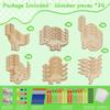 HandTool 144pcs Dinosaur Party Favors, Wooden Dinosaur Crafts for Kids view 4