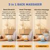 3-in-1 Triple Fusion Back Massager with Heat Lumbar Support Pillow Massager | Portable Electric Stretch for Lower Back Massager, Ergonomic Memory Foam Back Massager for Office Chair & Bed Use view 2