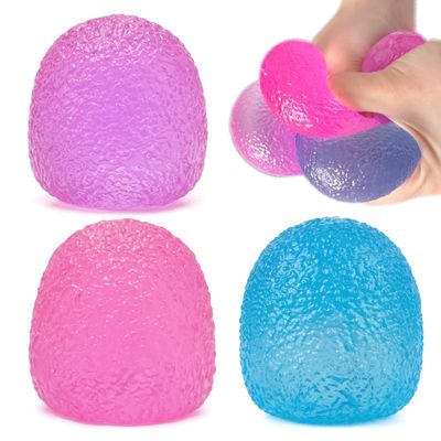 3 Pack Squishy Stress Balls for Adults, Sensory Relief Balls Vase Fillers