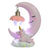 Xmas Resin Unicorn Moon Bedside Lamp for Boys and Girls Soft Ambient Light view 1