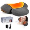 GM GMISS 3-in-1 Neck Traction with Heat, Neck Pillow for Shoulder Pain, Deep Tissue Pain Relief,Rechargeable PillowIdeal Gift for Parents (Light Gray) view 1