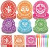 120Pcs Mexican Fiesta Plates Napkins Disposable Dinnerware Set - Serve 24 view 1