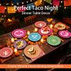 120Pcs Mexican Fiesta Plates Napkins Disposable Dinnerware Set - Serve 24 view 4