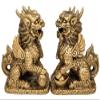 Betterdecor A Pair of Feng Shui Imperial Guardian Chi Lin/kei Loon/qi Lin for Anti Bad Chi Home Office Decoration Housewarming Congratulation Gift view 1