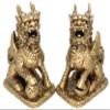 Betterdecor A Pair of Feng Shui Imperial Guardian Chi Lin/kei Loon/qi Lin for Anti Bad Chi Home Office Decoration Housewarming Congratulation Gift view 2