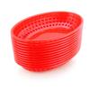 New Star Foodservice 44164 Fast Food Baskets, 9 1/4-Inch x 6-Inch Oval, Set of 12, Red view 1