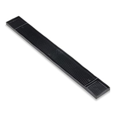 New Star Foodservice 48438 Rubber Bar Service Mat for Counter Top, 26.5-Inch by 3.25-Inch, Black