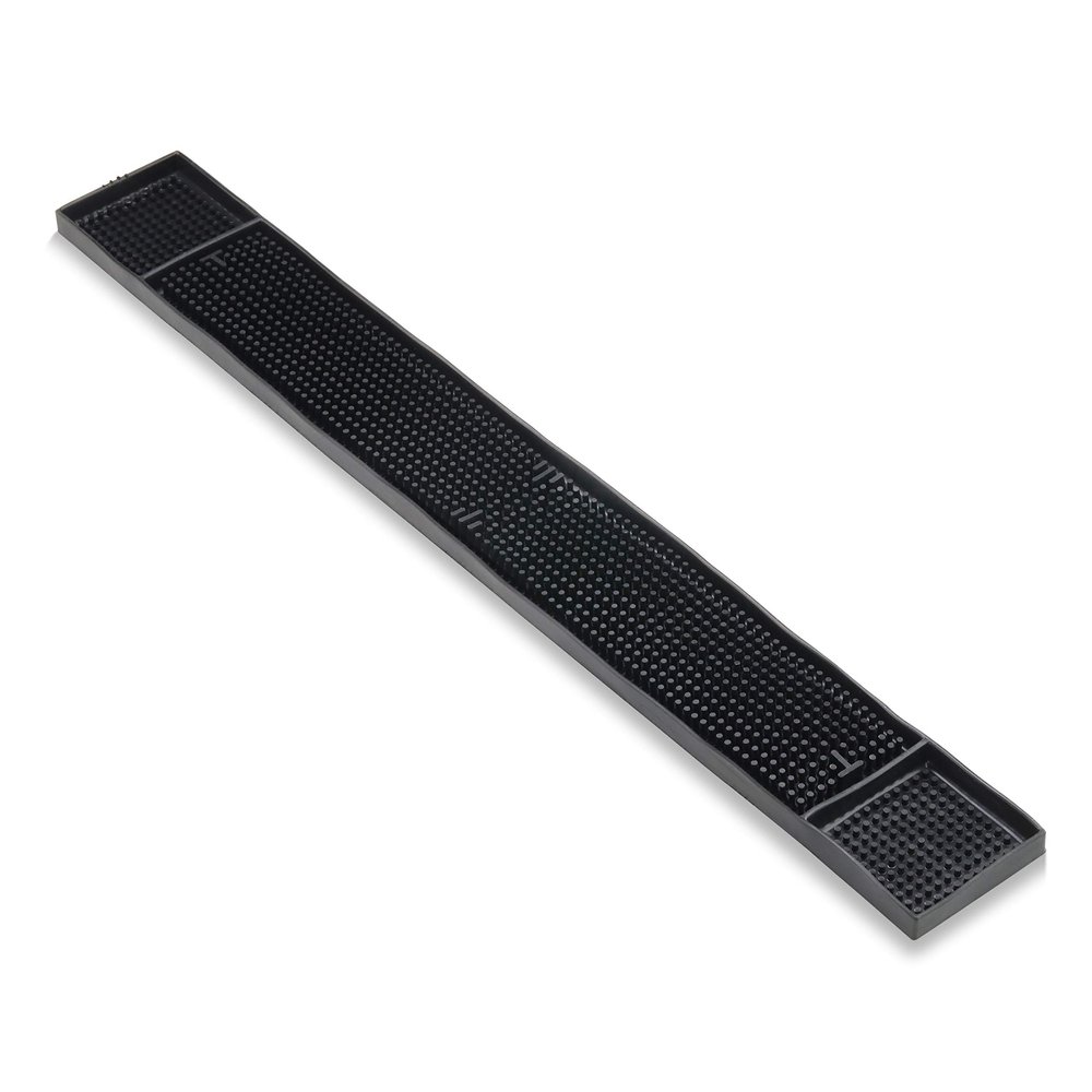 New Star Foodservice 48438 Rubber Bar Service Mat for Counter Top, 26.5-Inch by 3.25-Inch, Black