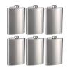 Top Shelf Flasks Stainless Steel Hip Flasks, 8 oz, Set of 6 view 1