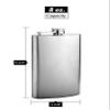 Top Shelf Flasks Stainless Steel Hip Flasks, 8 oz, Set of 6 view 3