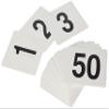 New Star Foodservice 23176 1 to 50-Double Side Plastic Table Numbers, 4 by 4 Black on, White view 1