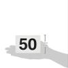 New Star Foodservice 23176 1 to 50-Double Side Plastic Table Numbers, 4 by 4 Black on, White view 3