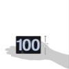 New Star Foodservice 23084 1-100 Double Side Plastic Table Numbers, 4" x 4" Inch, Light Grey on Black view 3