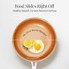 Gotham Steel 11 Inch Non Stick Frying Pan Nonstick Pan with Ceramic Copper Coating for Long Lasting Nonstick Frying Pan Skillet for Cooking with Stay Cool Handle, Oven/Dishwasher Safe, Non Toxic view 3