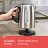 BLACK+DECKER 1.7L Cordless Kettle, Silver, KE2000SD view 3