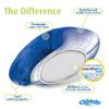 Cloudz Dual Comfort Microbead Airplane Travel Neck Pillow. Super Soft Cozy Plush Fabric on One Side, Cool Relaxing Spandex on The Other! Customize Your Comfort and Support at Home or On The Go!-Black view 4
