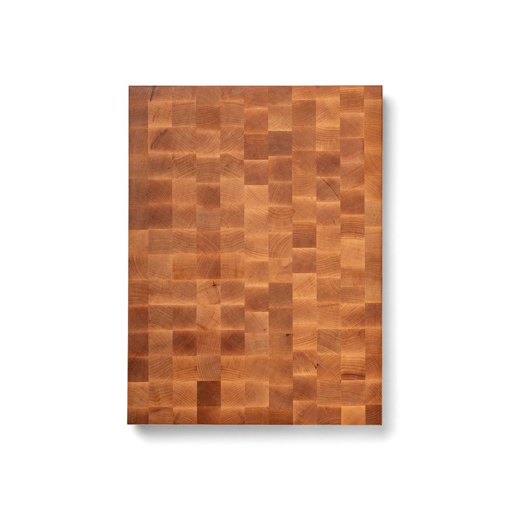 John Boos CCB Series Rectangular Wooden Maple Cutting Board 24x18 2.25 Thick, 30-lb Reversible Butcher Block with End-Grain & Finger Grips Made in the USA