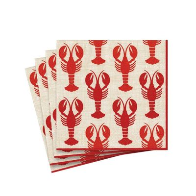 Entertaining with Caspari Lobsters, Cocktail Napkin, Pack of 20