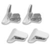 FRESH IDEAS Comforter Clips for Duvet Covers, Helps Prevent Blanket from Bunching or Shifting, 4-Pack view 1