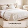 FRESH IDEAS Comforter Clips for Duvet Covers, Helps Prevent Blanket from Bunching or Shifting, 4-Pack view 3