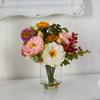 Nearly Natural Mini Artificial Peony Floral Arrangement, Faux Flowers for Table Shelf Decor, Assorted Colors view 3