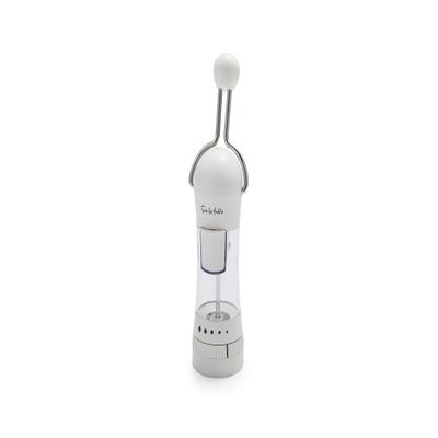 Sur La Table Spice Ratchet Mill Grinder with 5 Coarse settings, White