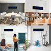 Ivation Oversized Large Digital Wall Clock - Big LED Digital Clock w/Large Display, Shelf or Wall Mount (24 Inch - Blue) 6 Brightness Levels | Time Memory | Remote, Mounting Holes & Hardware view 3