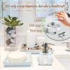 QTQZDD Crystal Glass Soap Dispenser for Bathroom, Modern Decorative Hand Soap Dispenser with Rust Proof Stainless Steel Pump, Lotion Dispenser for Kitchen Hotel Club Ornaments-Clear Glass view 4