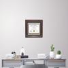 Creative Picture Frames 8.5x11-11x14mh.gold Mahogany Diploma Frame with Gold Rim and Black Matting To Hold 8.5 by 11-inch Graduation Certificate with Easel and installed Hangers view 4
