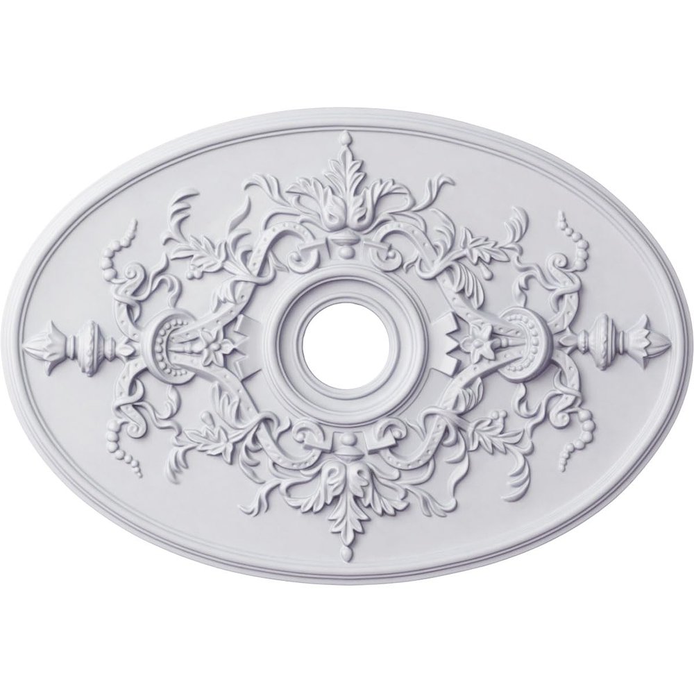 Ekena Millwork CM21X30AL 21 1/4-Inch W x 30 3/4-Inch H x 1 5/8-Inch P Alexa Ceiling Medallion