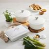 Sur La Table Olivewood Salt Keeper  4" x 3" Wooden Salt Storage with Pivoting Lid & Magnetic Closure view 3