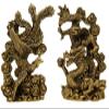 Betterdecor Feng Shui Chinese Dragon and Phoenix Statue Fgurine Decoration for Family Harmony,Love,Marriage Prosperity and Protection view 1