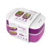 Bentgo Classic - Adult Bento Box, Stackable 3-Compartment Lunch Box with Removable Utensil Set and Sealing Strap, BPA-Free, Food Container Ideal for Meal Prep, Work, and On the Go (Purple) view 4
