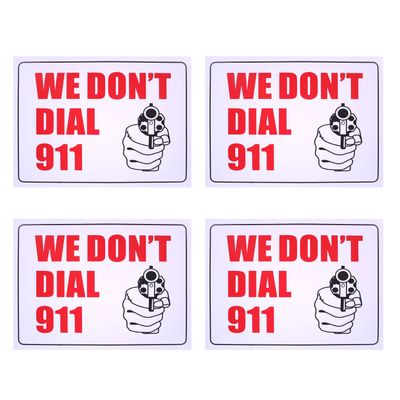 IIT 35420 9" x 12" We Don'T Dial 911 Sign