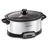 Hamilton Beach 7 Quart Programmable Slow Cooker With Flexible Easy Programming, 5 Cooking Times, Dishwasher-Safe Crock & Lid, Silver (33473) view 1