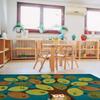 Carpets for Kids 20726 Owl-Phabet Tree Literacy Classroom Seating Kids Room Rug 9ft X 6ft Rectangle Blue view 2
