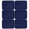 Pyrex 7210-PC 3-Cup Blue Food Storage Replacement Lid (6-Pack) - Made in USA view 1