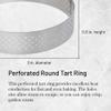 de Buyer Perforated Round Tart Ring - 3 Diameter, 0.8 Height - Perfect for Baking Beautifully Crisp Tarts - Easy to Use & Clean - Made in France view 2