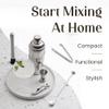 Mixology & Craft Cocktail Shaker Set with Stainless Steel Stand - 9-Piece Bartender Kit with Recipe Cards - Cocktail Mixer & Barware Tool Set view 3
