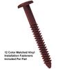 Exterior Solutions Standard Louver Exterior Vinyl Shutter, Burgundy (Pair), 15 Inch x 47 Inch view 3
