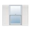 Exterior Solutions Standard Louver Exterior Vinyl Window Shutters, White (Pair), 15 Inch x 55 Inch view 1