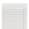 Exterior Solutions Standard Louver Exterior Vinyl Window Shutters, White (Pair), 15 Inch x 55 Inch view 2
