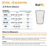 Tat2X Tattoo Cover Up Sleeve - 3/4 Arm - Black - XL/2X - 1 Sleeve view 2