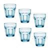 Bormioli Rocco Rock Bar Lounge Rocks Glasses, Blue, Set of 6, 27 cl 9 1/4 oz. view 1